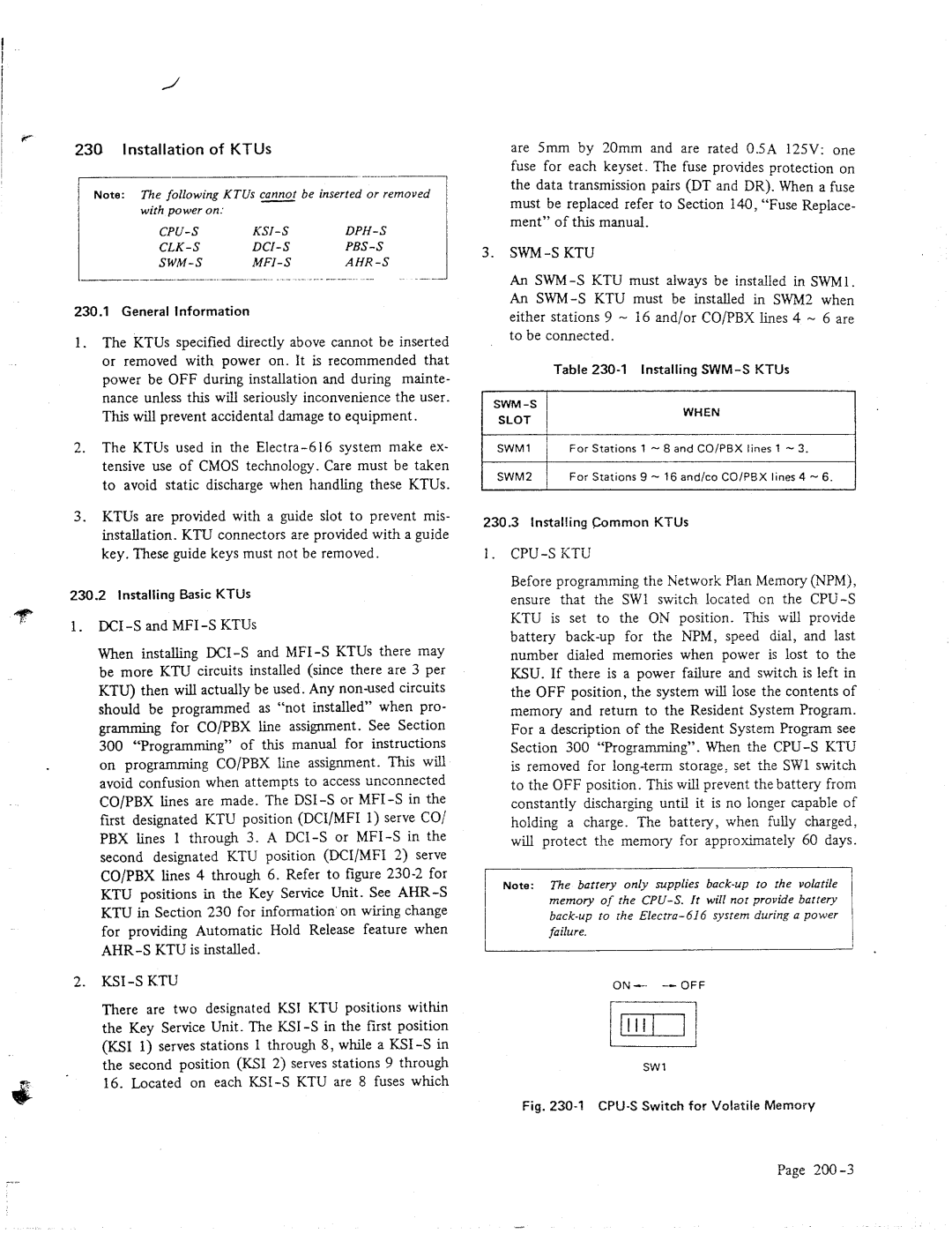 NEC 616 manual Swm-Sktu 