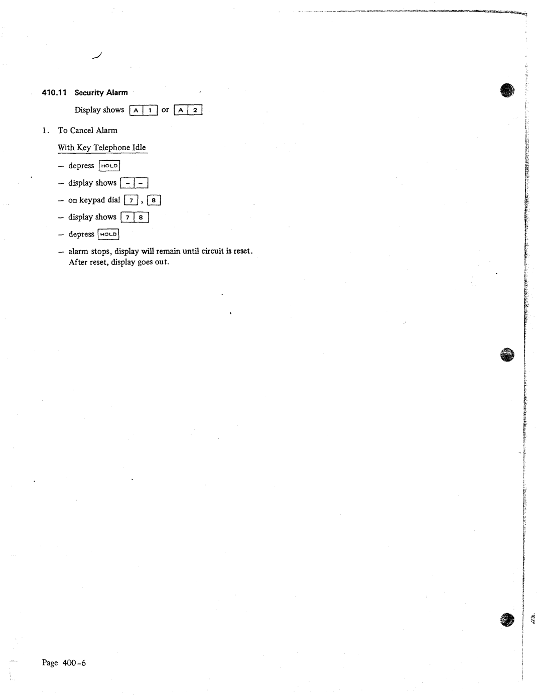 NEC 616 manual Alarm 