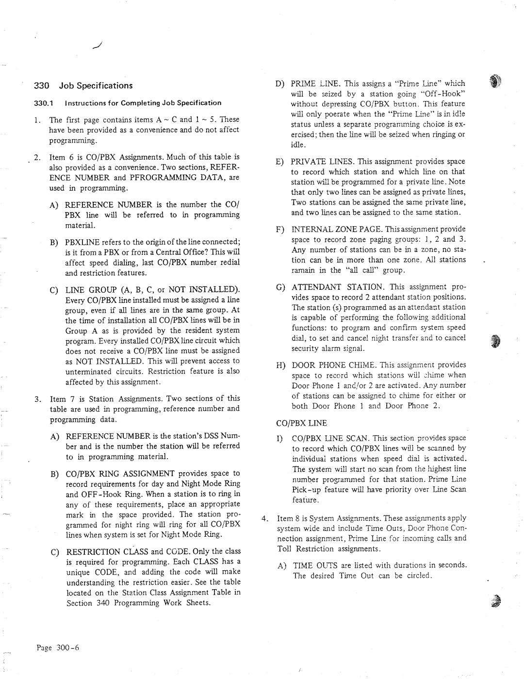 NEC 616 manual CO/PBX Line 