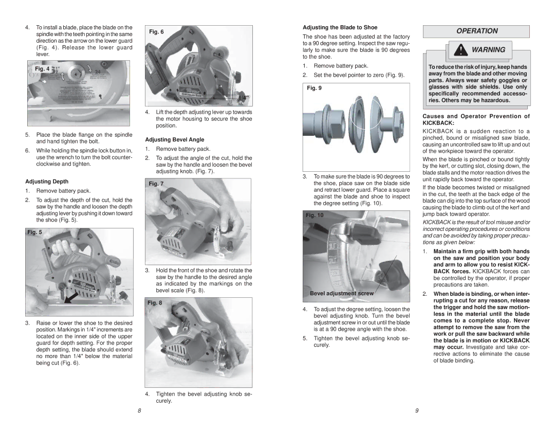 NEC 6310-20 manual Operation 