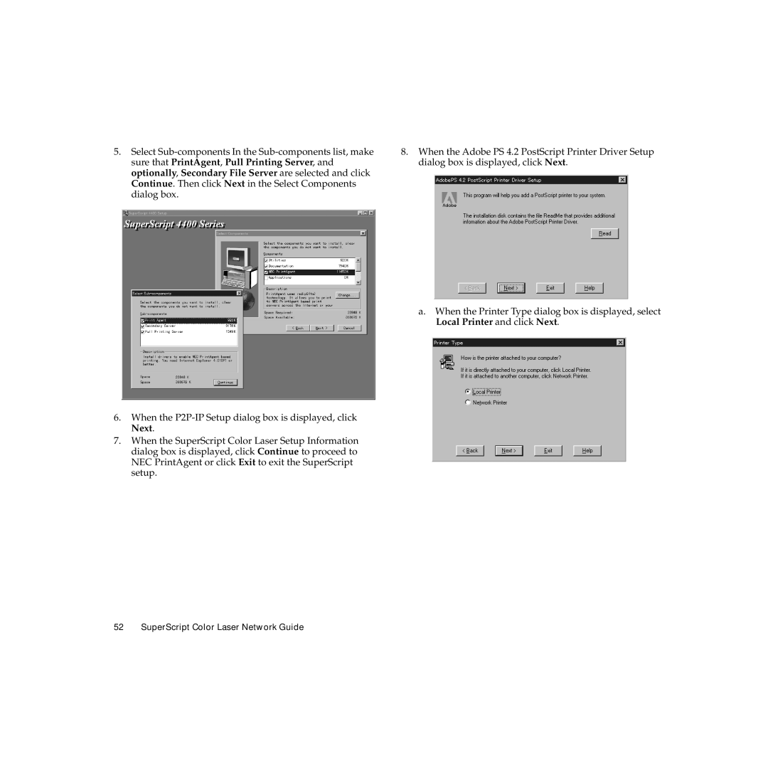 NEC 703-A0368-001 manual SuperScript Color Laser Network Guide 