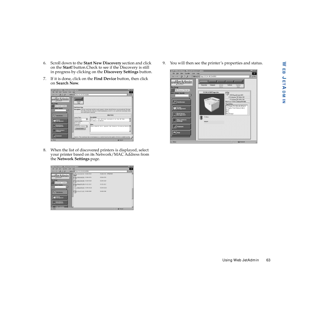 NEC 703-A0368-001 manual WEB Jetadmin 