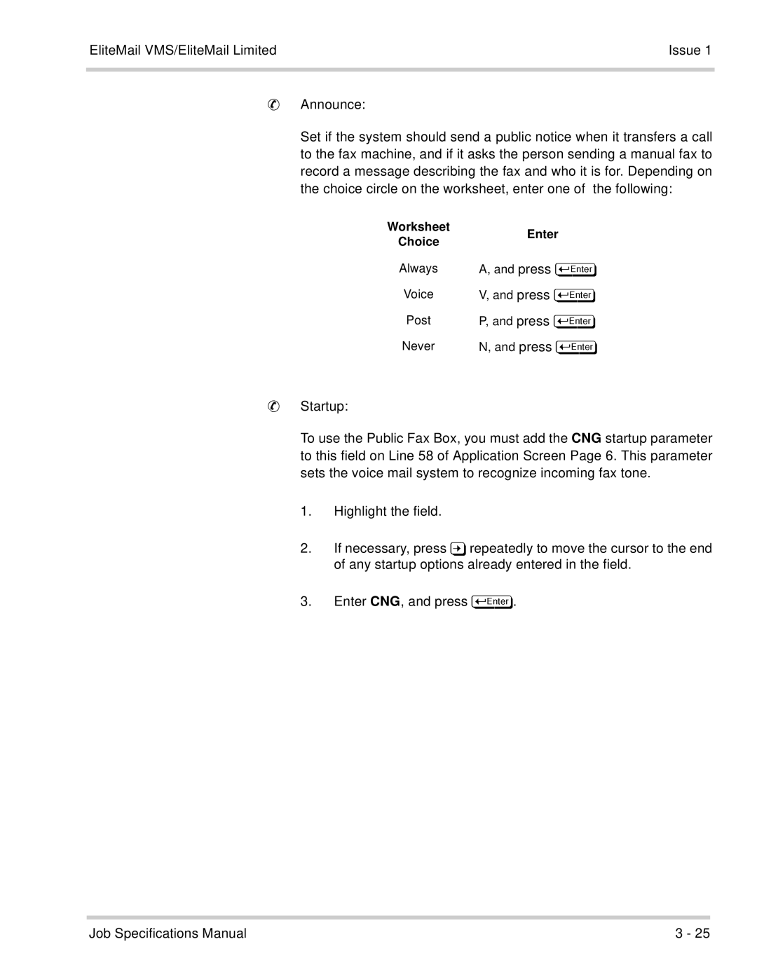 NEC 750176-1 manual Voice Press 