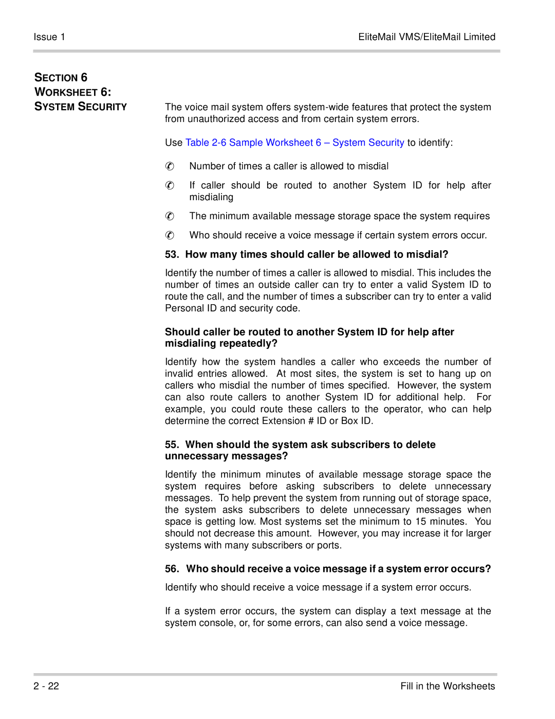 NEC 750176-1 manual How many times should caller be allowed to misdial?, Misdialing repeatedly?, Unnecessary messages? 