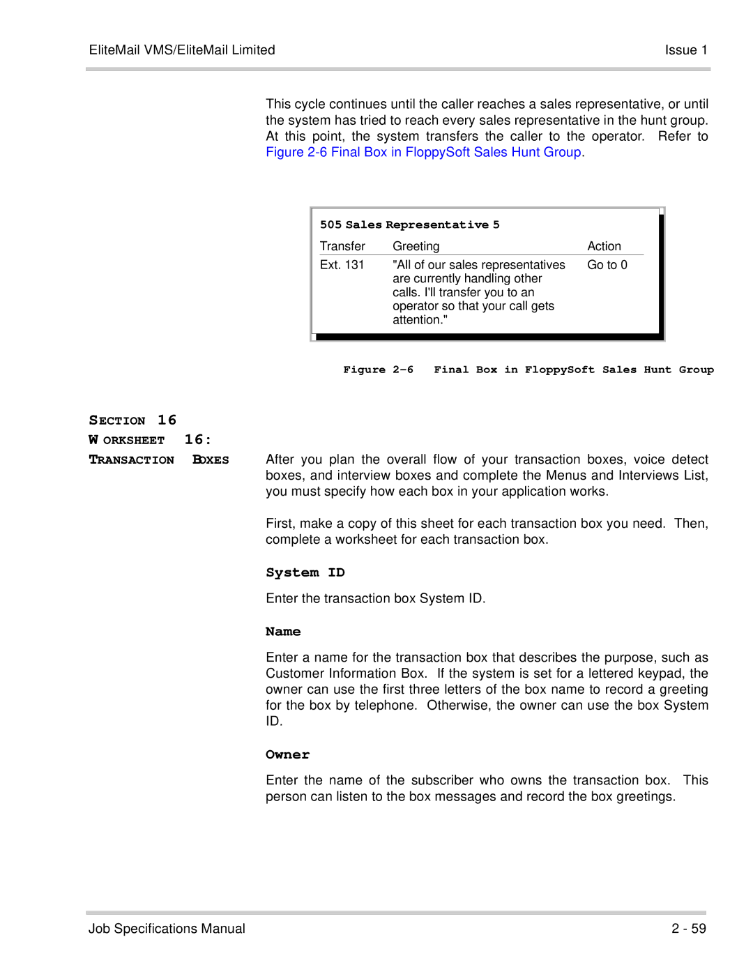 NEC 750176-1 manual Name, Owner, Enter the transaction box System ID 