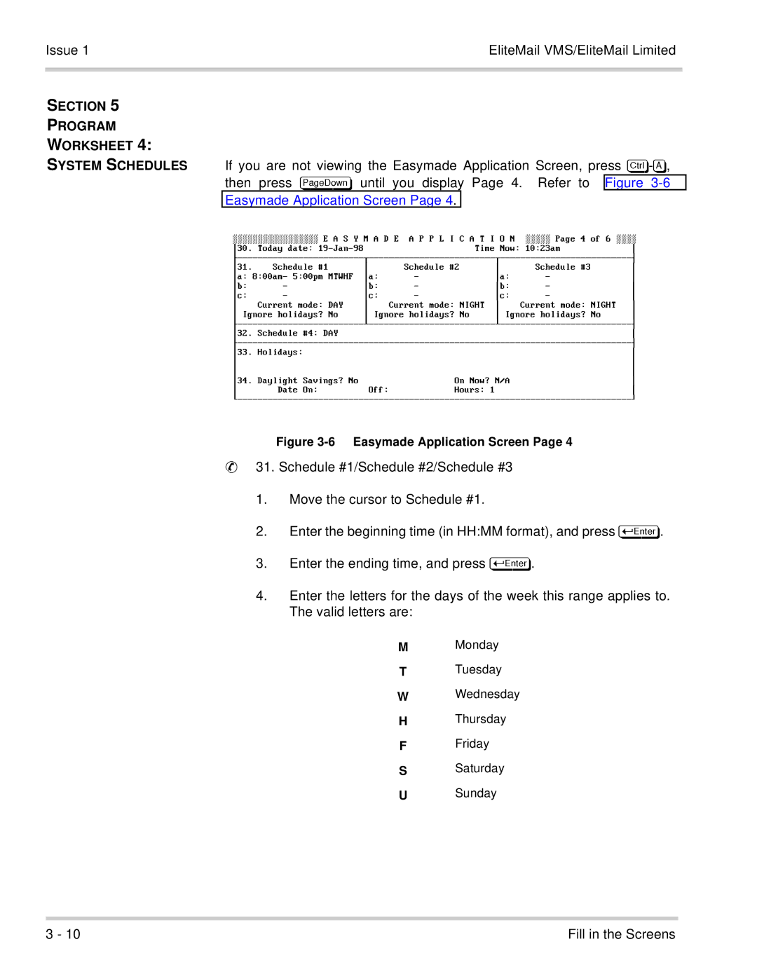 NEC 750176-1 manual Section Program, System Schedules, Then, Refer 