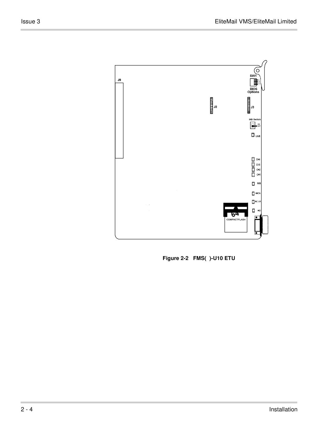 NEC 750370 manual FMS -U10 ETU 