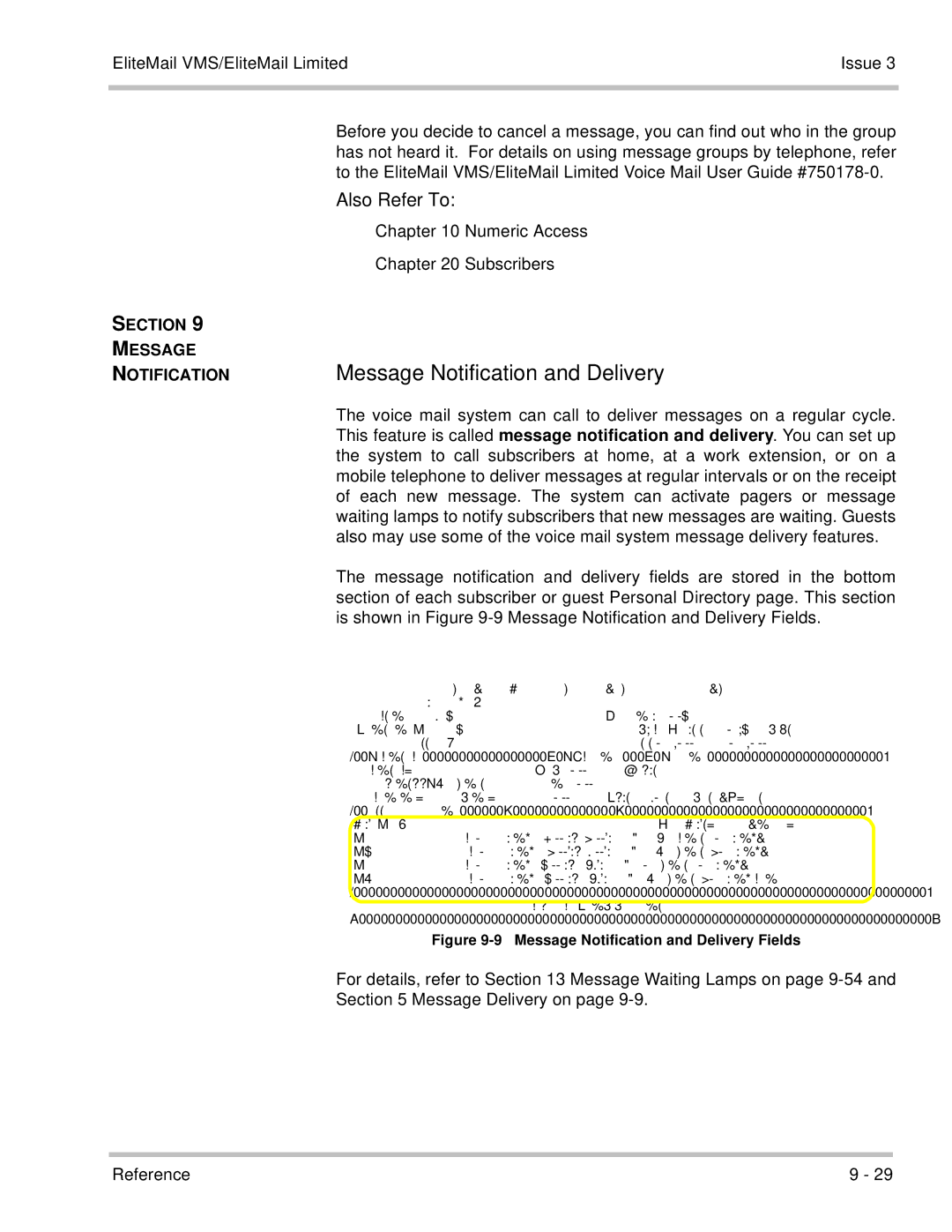 NEC 750370 manual Message Notification and Delivery, Section Message 