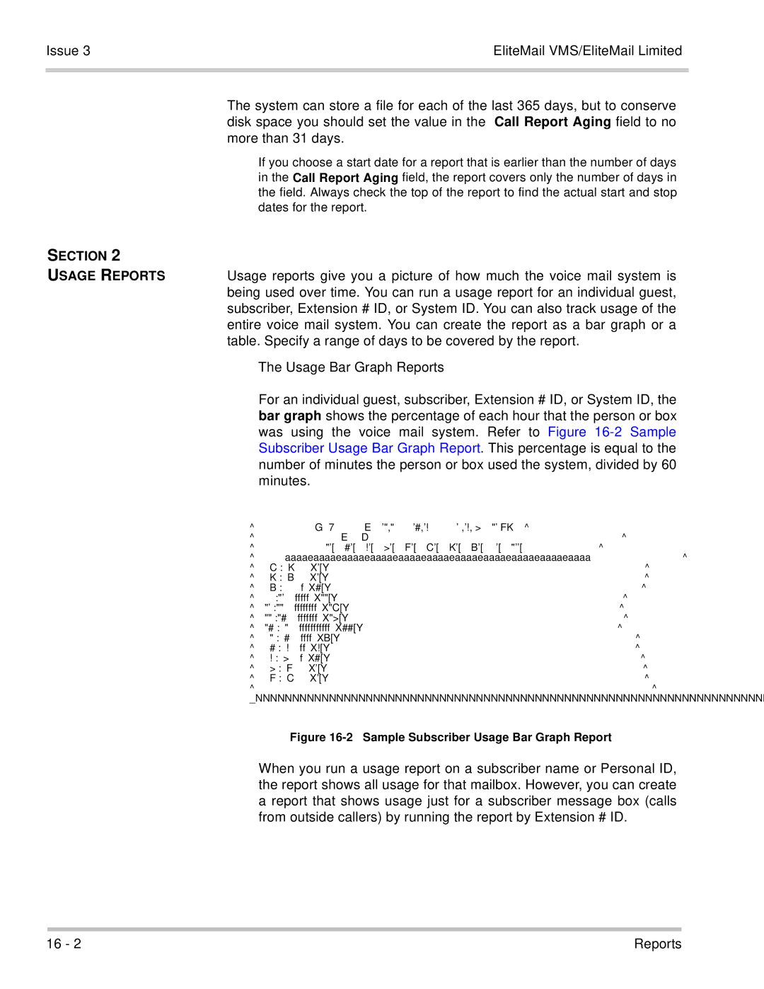 NEC 750370 manual Section Usage Reports 