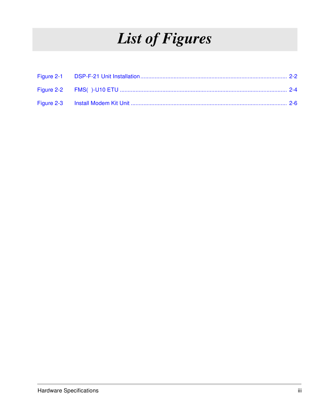 NEC 750370 manual Hardware Specifications Iii 