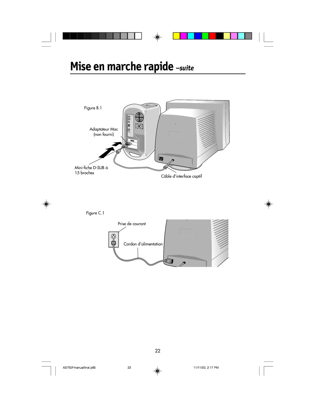 NEC 750F manual Mise en marche rapide -suite 