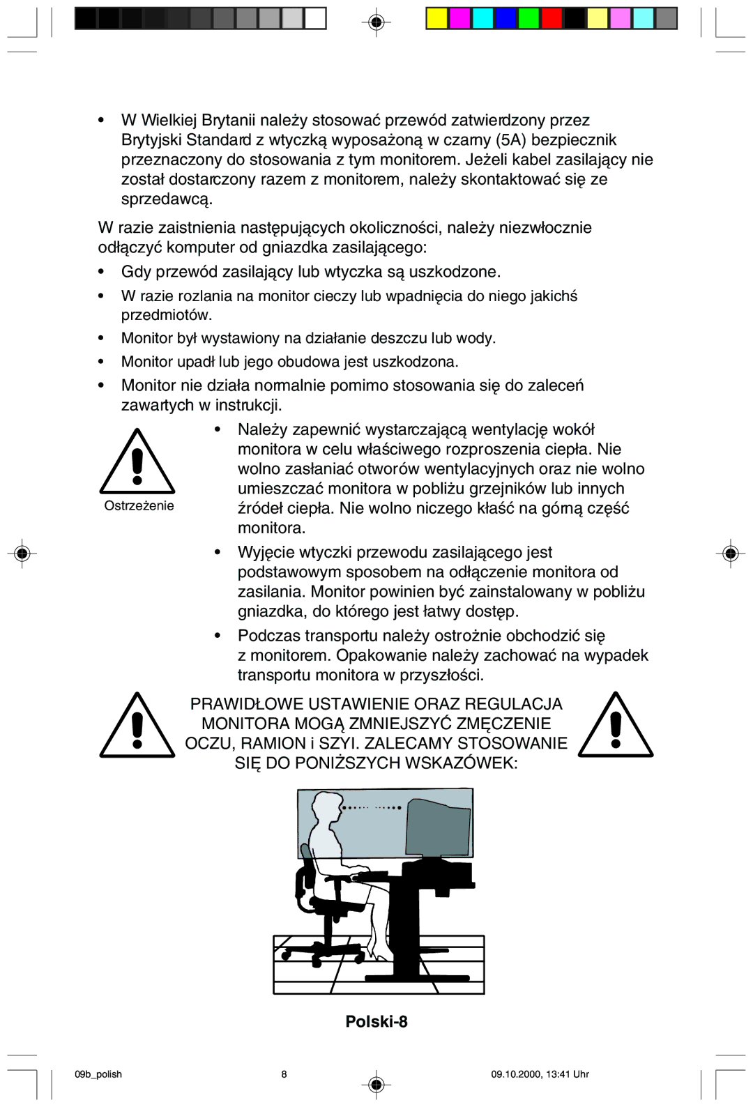 NEC 95F user manual Polski-8 