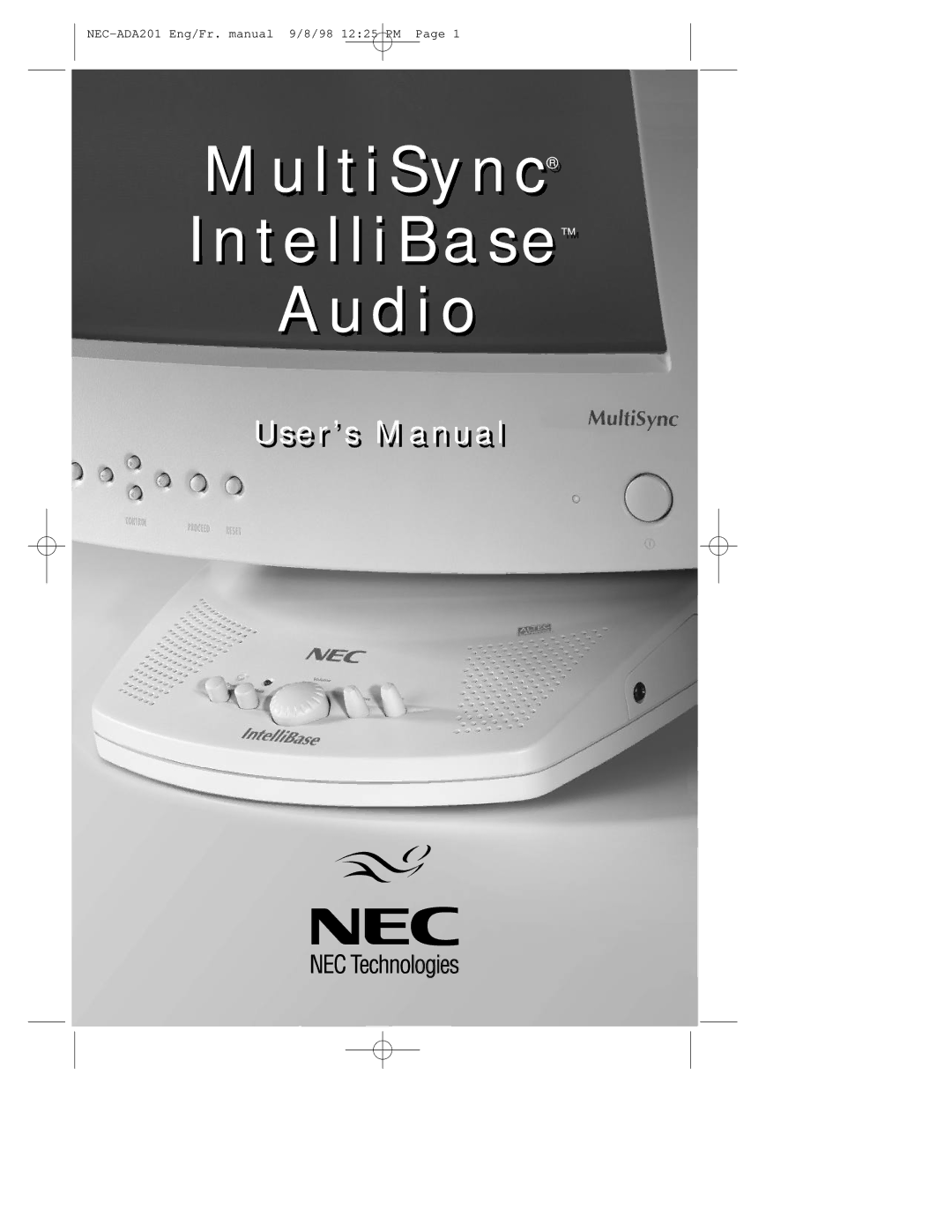 NEC IB-AUDIO, A3842 user manual MultiSync IntelliBase Audio 