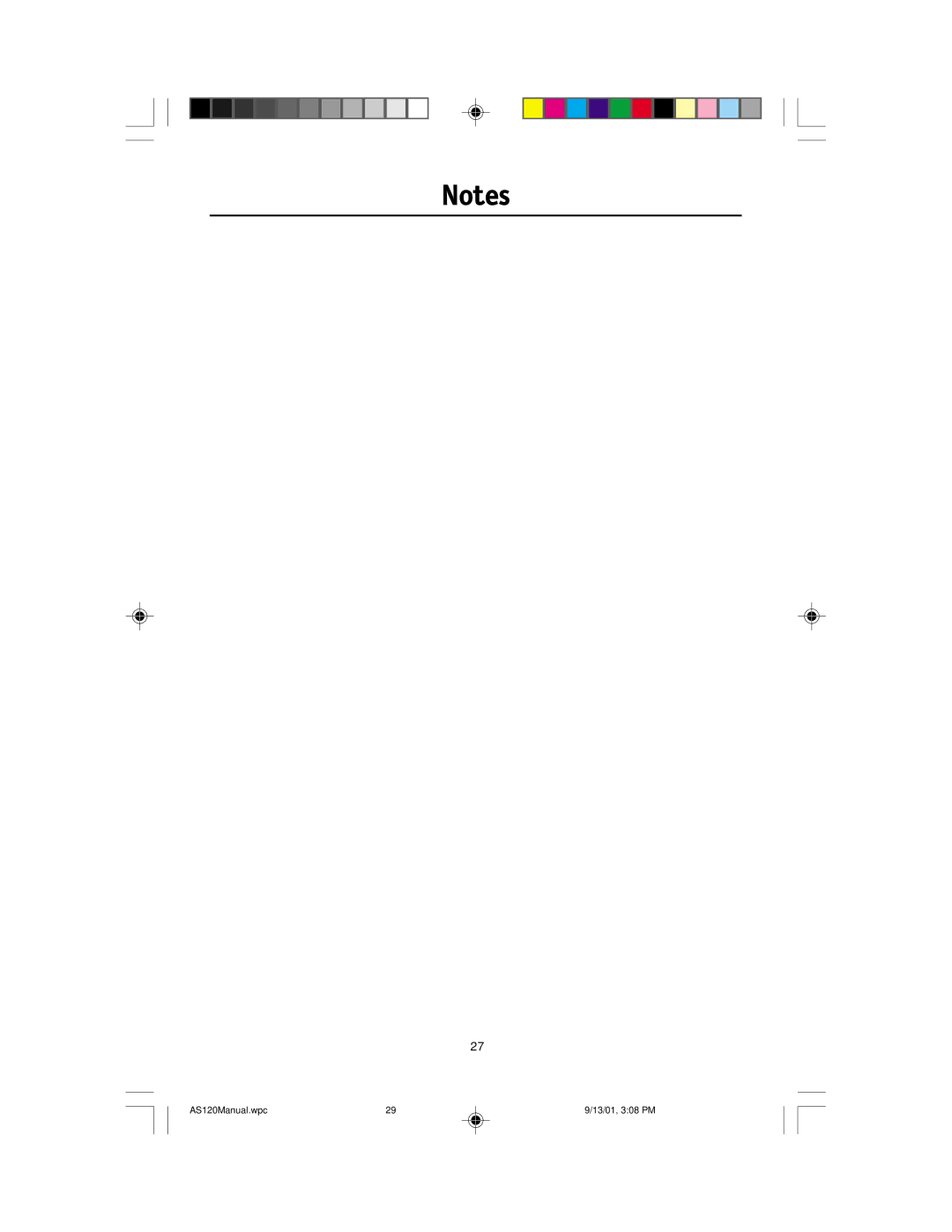 NEC AccuSync 120 user manual AS120Manual.wpc 13/01, 308 PM 