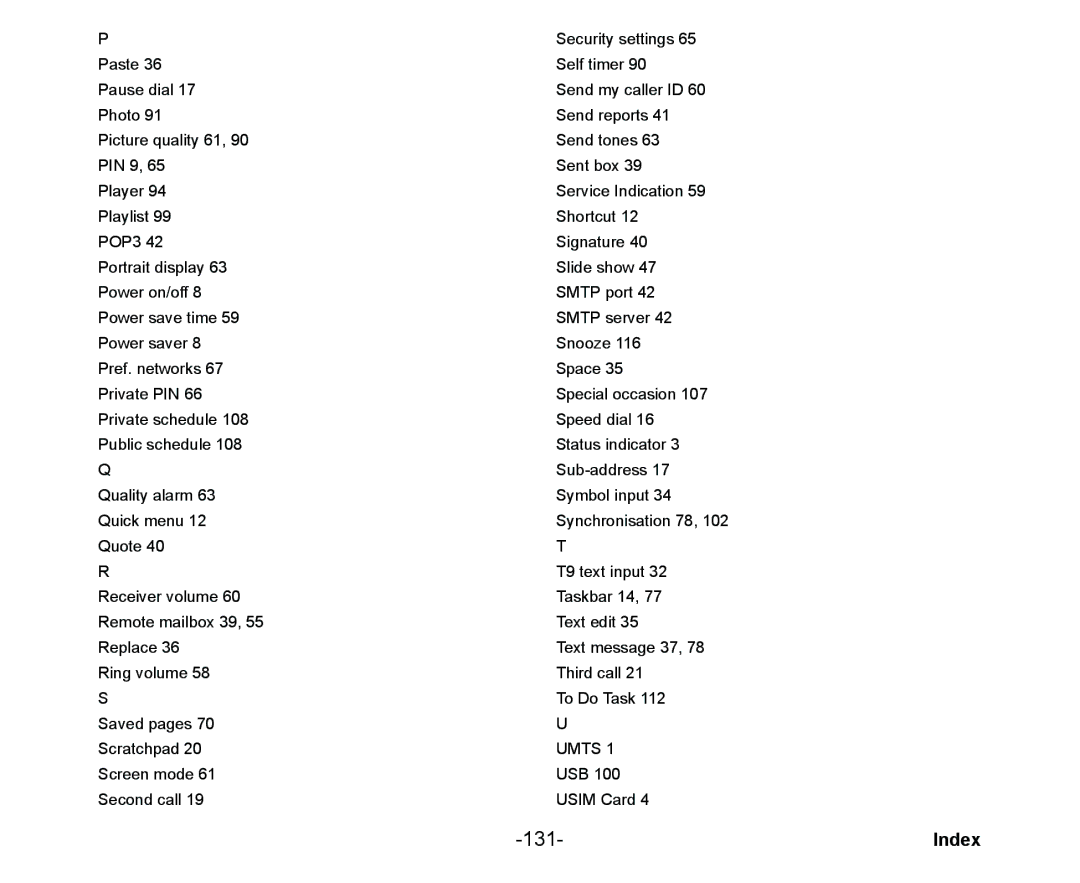 NEC Cell Phone manual 131 