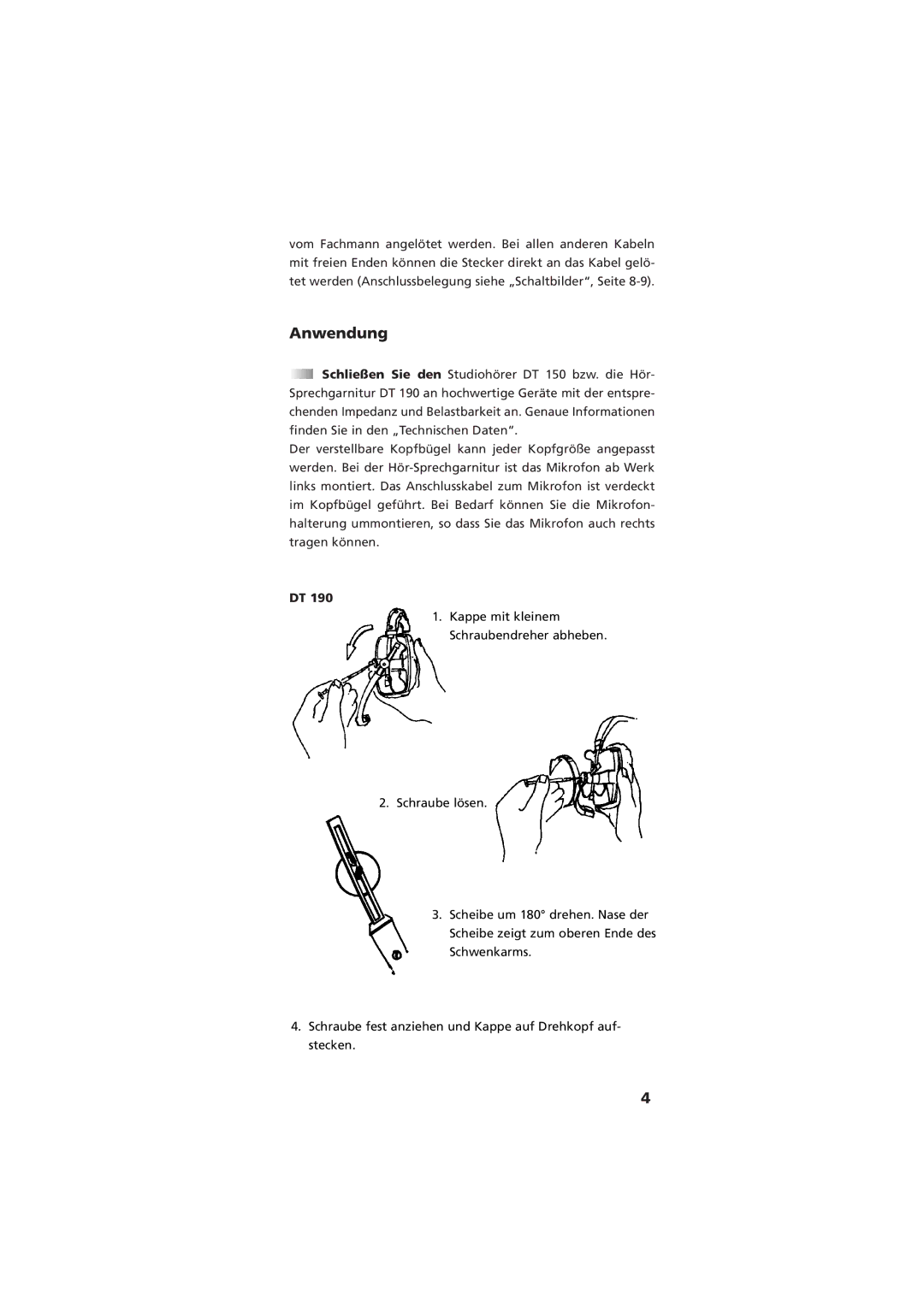 NEC DT 190, DT 150 manual Anwendung 