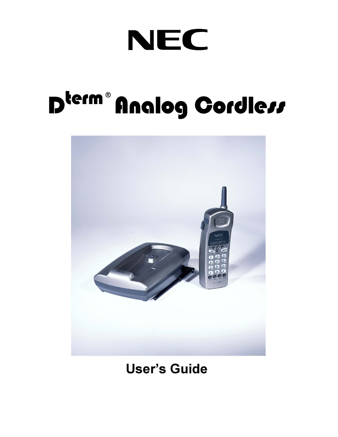 NEC Dterm Analog Cordless Telephone manual 