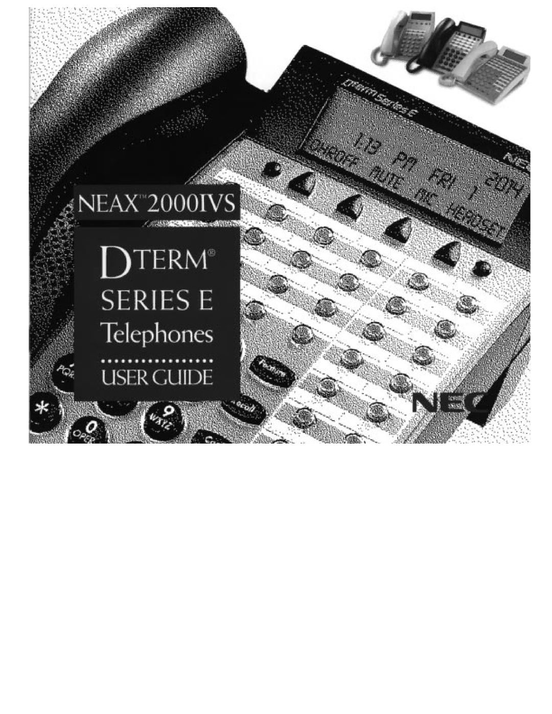 NEC DTerm Series E Telephones manual 