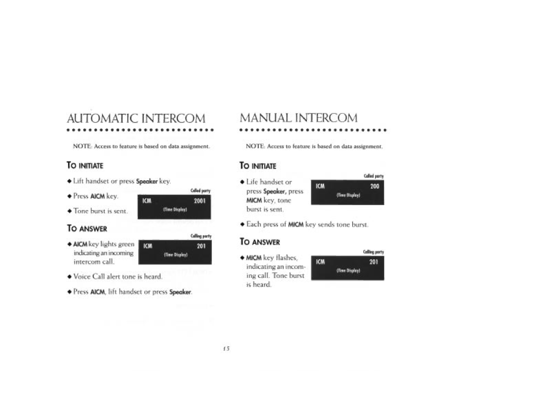 NEC DTerm Series E Telephones manual 