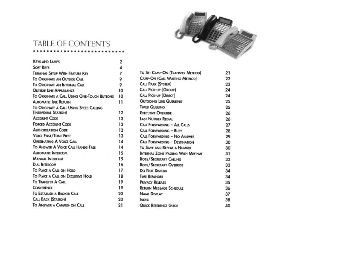 NEC DTerm Series E Telephones manual 