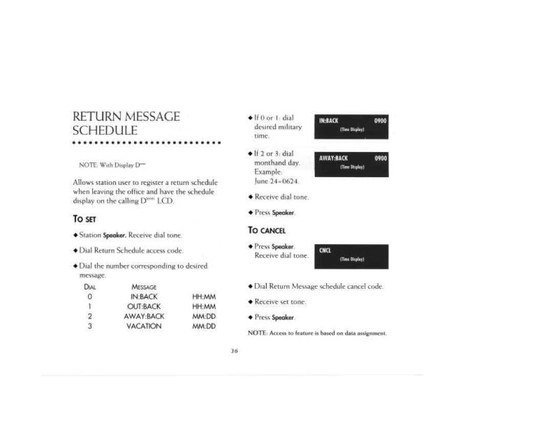 NEC DTerm Series E Telephones manual 