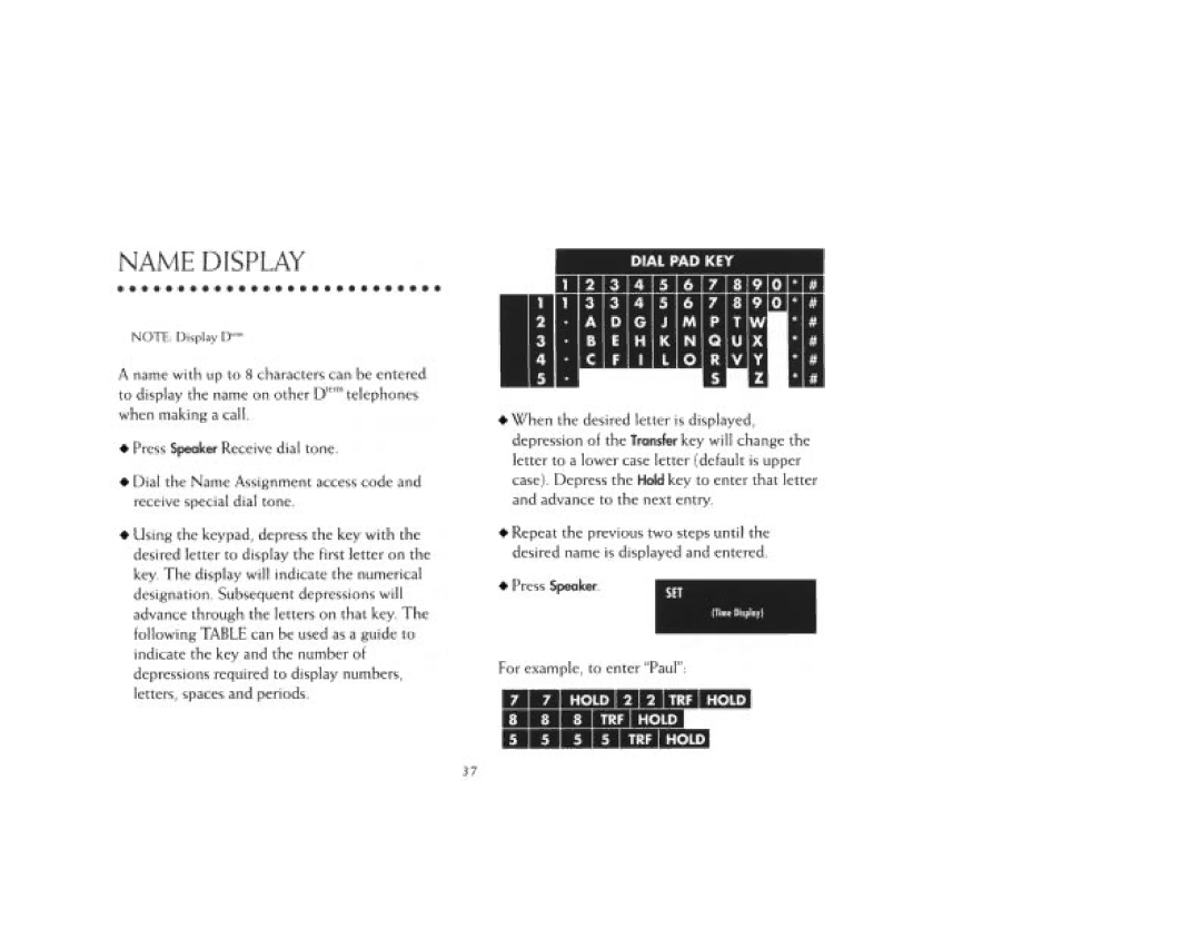 NEC DTerm Series E Telephones manual 