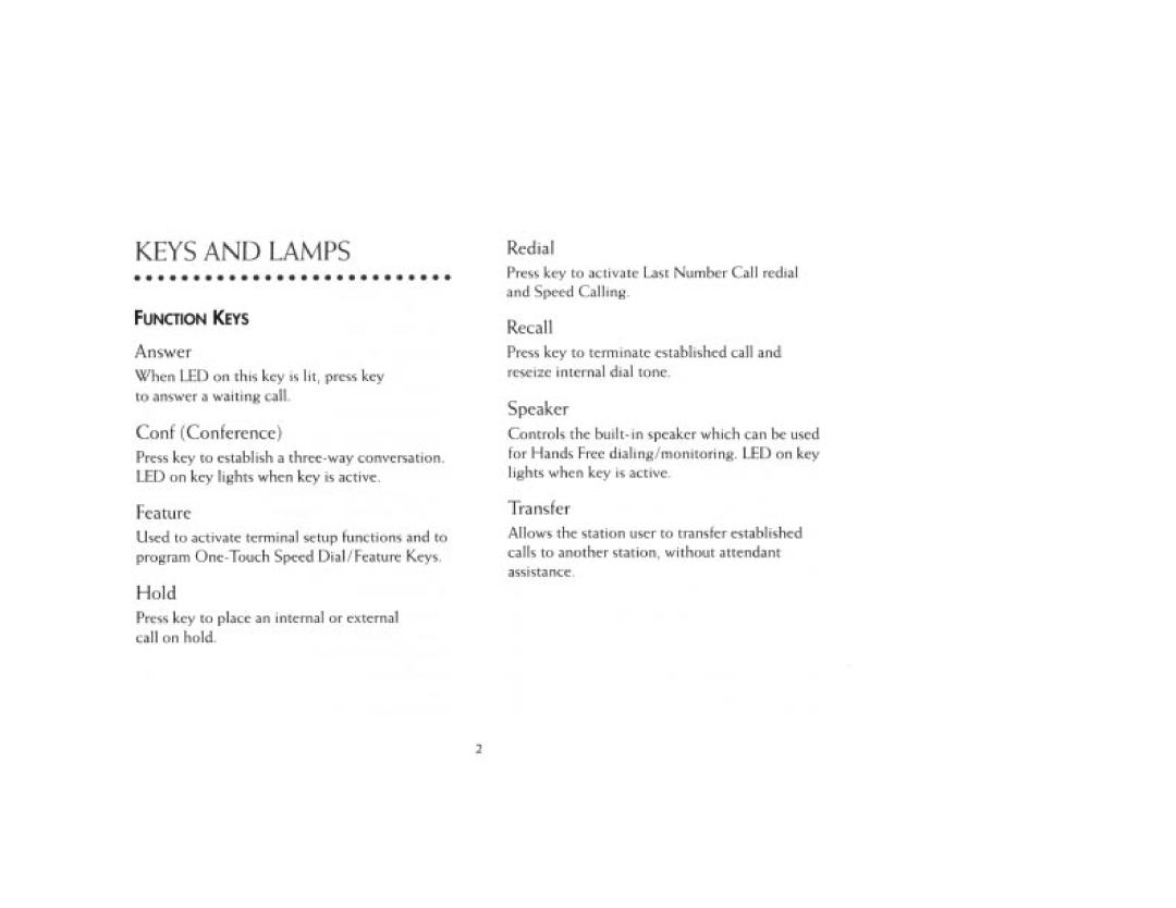 NEC DTerm Series E Telephones manual 