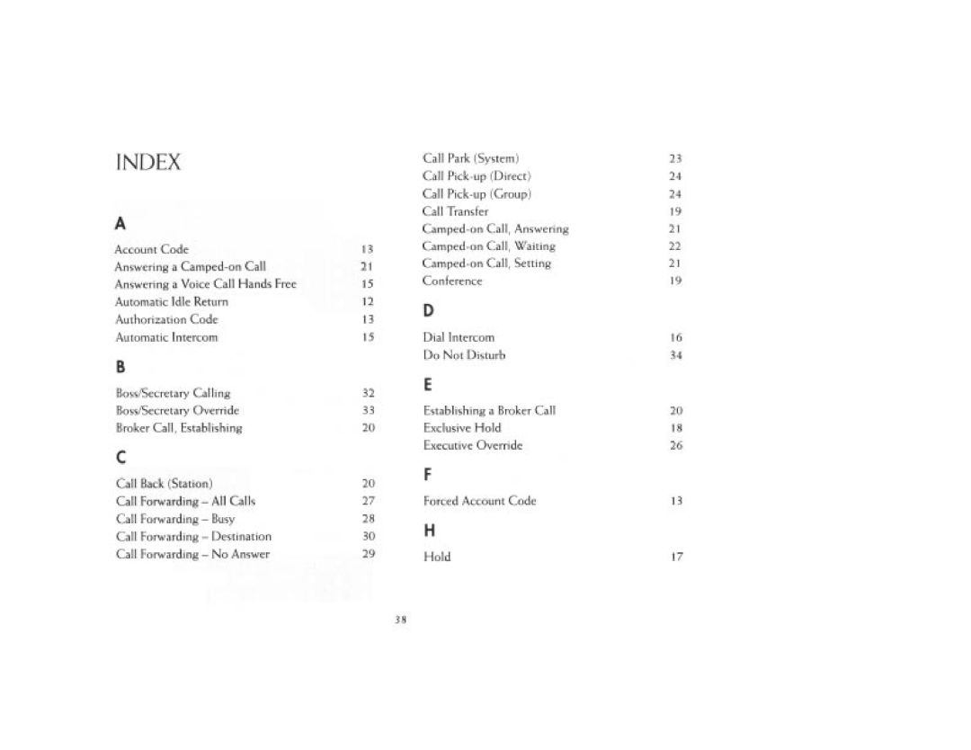 NEC DTerm Series E Telephones manual 