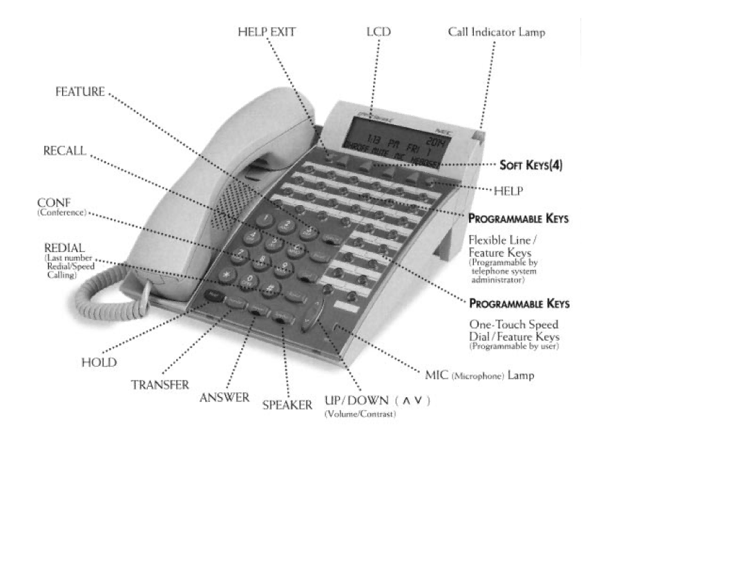 NEC DTerm Series E Telephones manual 