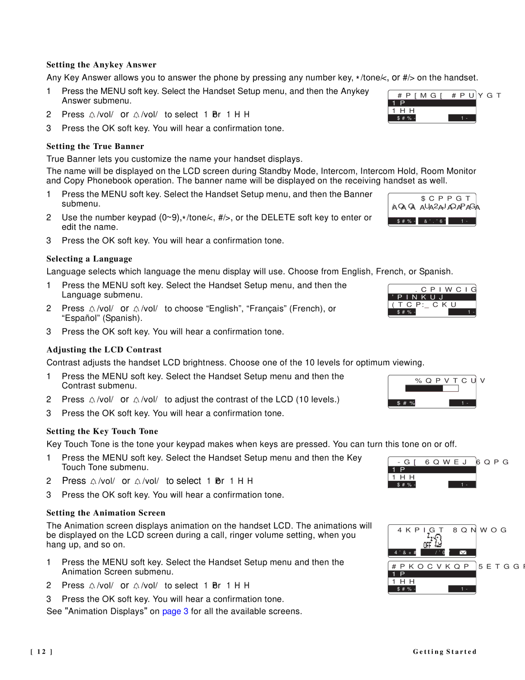 NEC DTR-IR-2 user manual Press /vol/∧ or /vol/∨ to select O n or Of f 