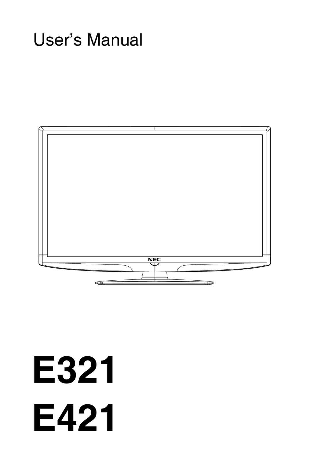 NEC user manual E321 E421 