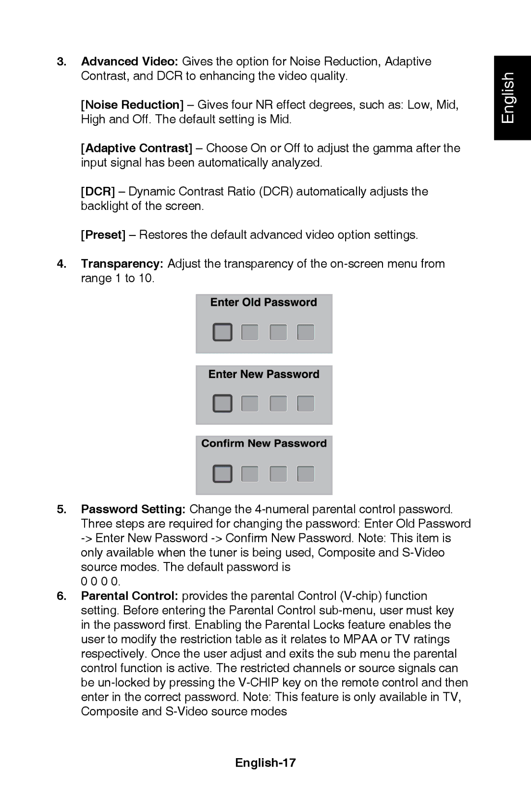 NEC E321, E421 user manual English-17 