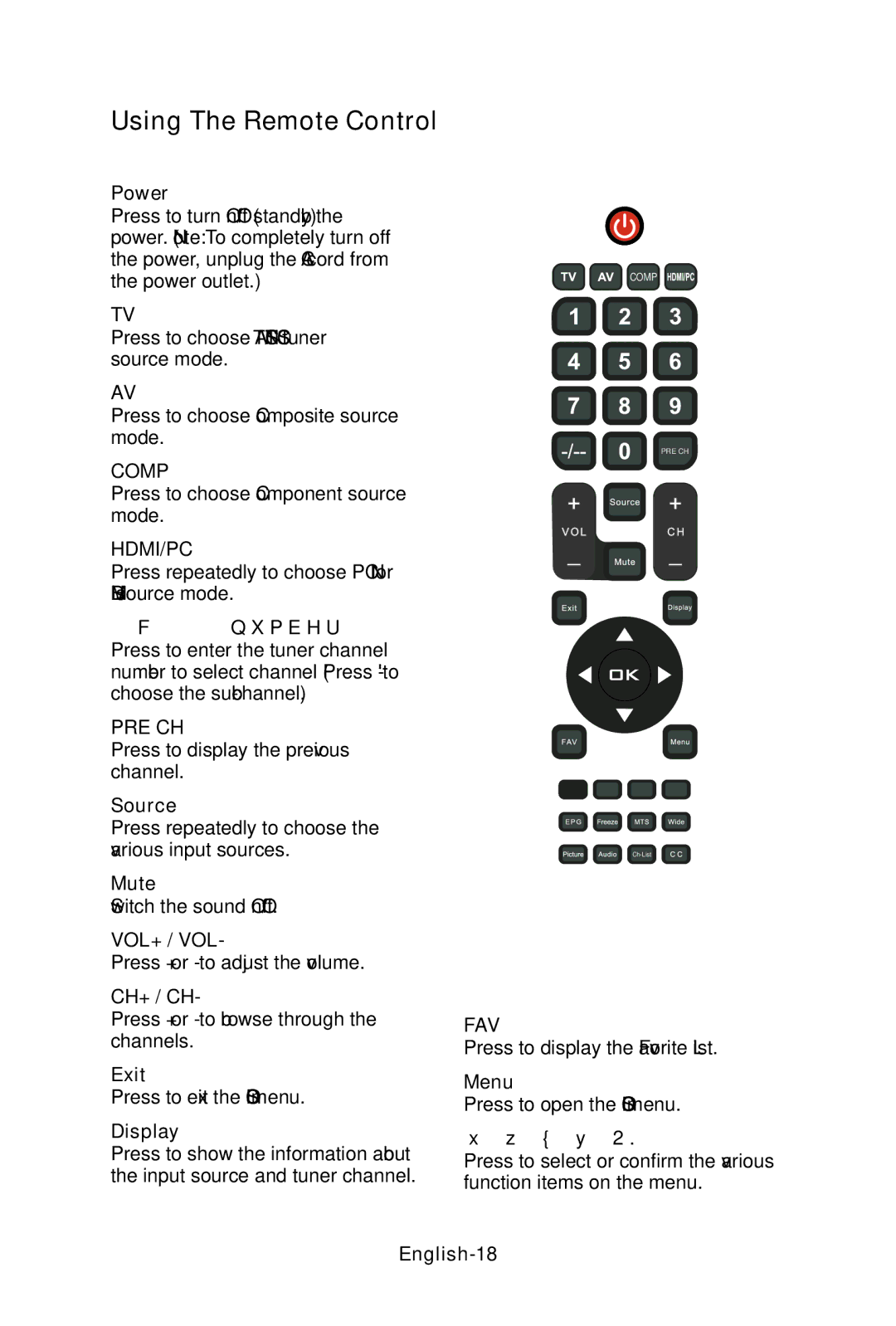 NEC E552, E422, E462, E322 user manual Using The Remote Control 