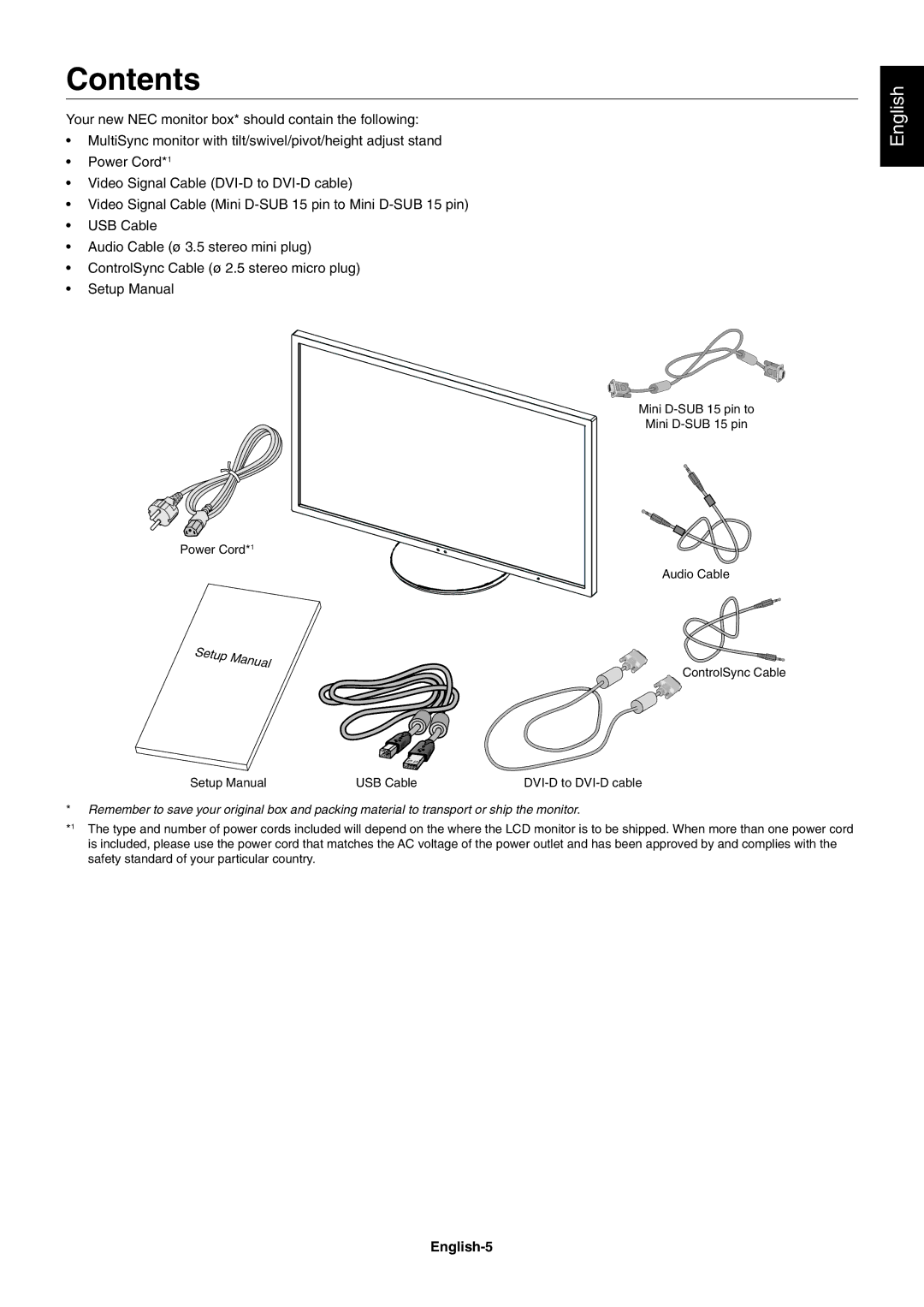 NEC EA273WM, EA243WM user manual Contents 