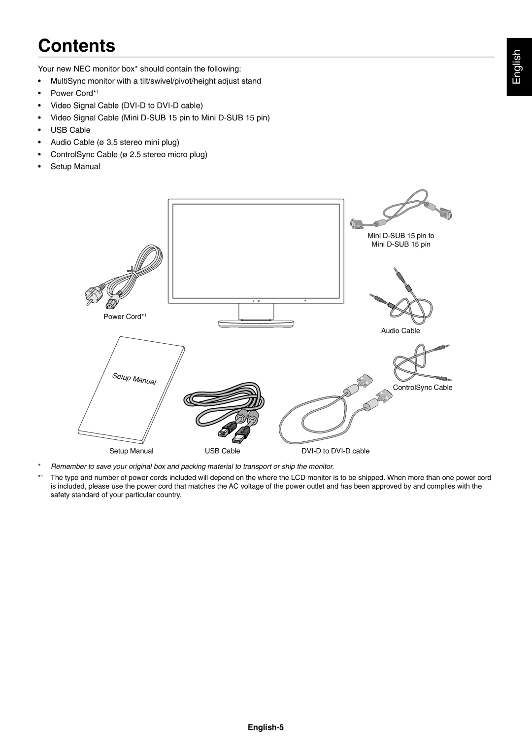 NEC EA244WMI-BK user manual Contents 