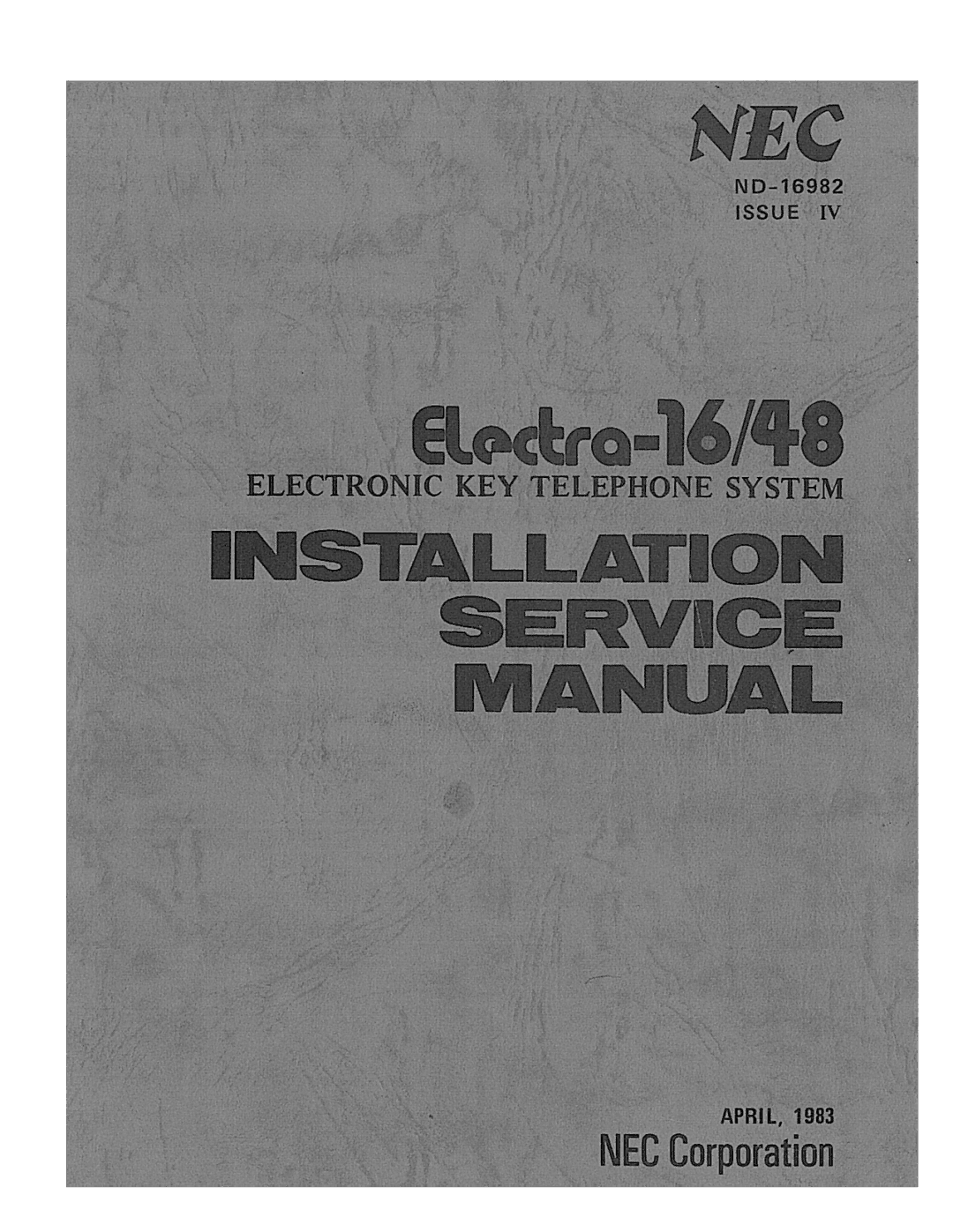 NEC 48, Electra-16 manual 