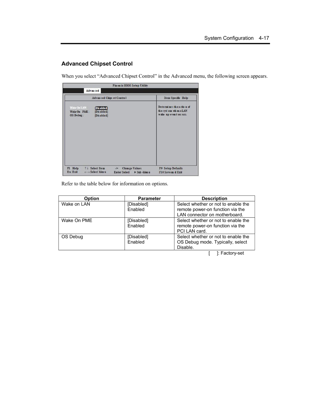 NEC N8800-090F, EXP320A, EXP320B, N8800-091F manual Advanced Chipset Control 