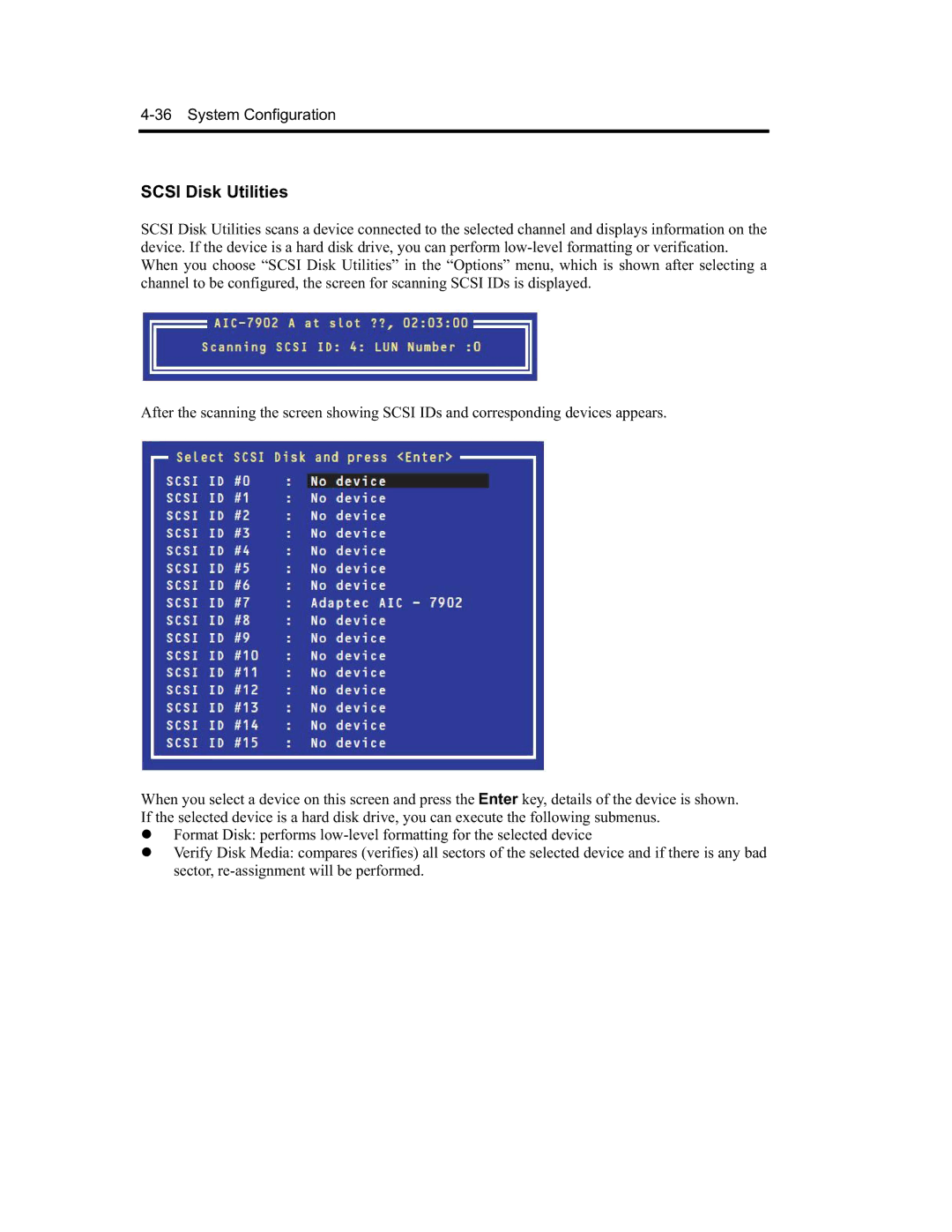 NEC N8800-091F, EXP320A, EXP320B, N8800-090F manual Scsi Disk Utilities 