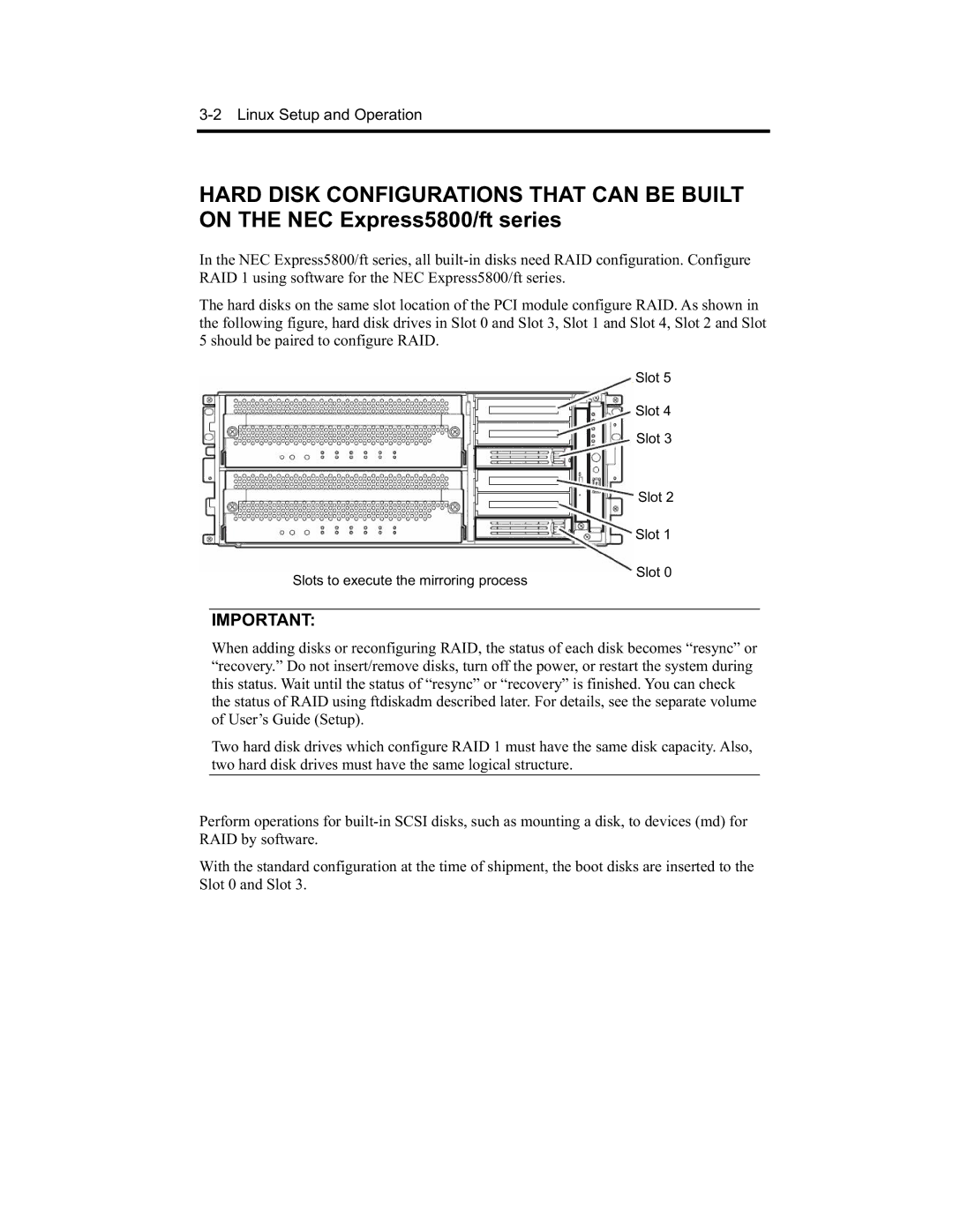 NEC EXP320A, EXP320B, N8800-091F, N8800-090F manual Linux Setup and Operation 