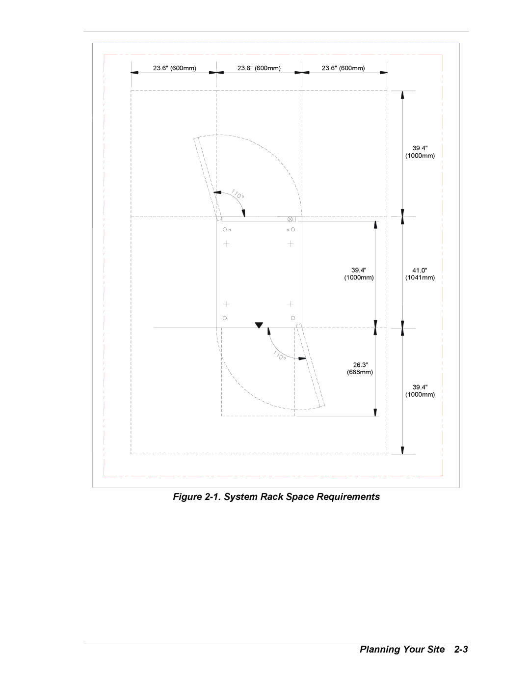 NEC EXPRESS800 manual System Rack Space Requirements Planning Your Site 