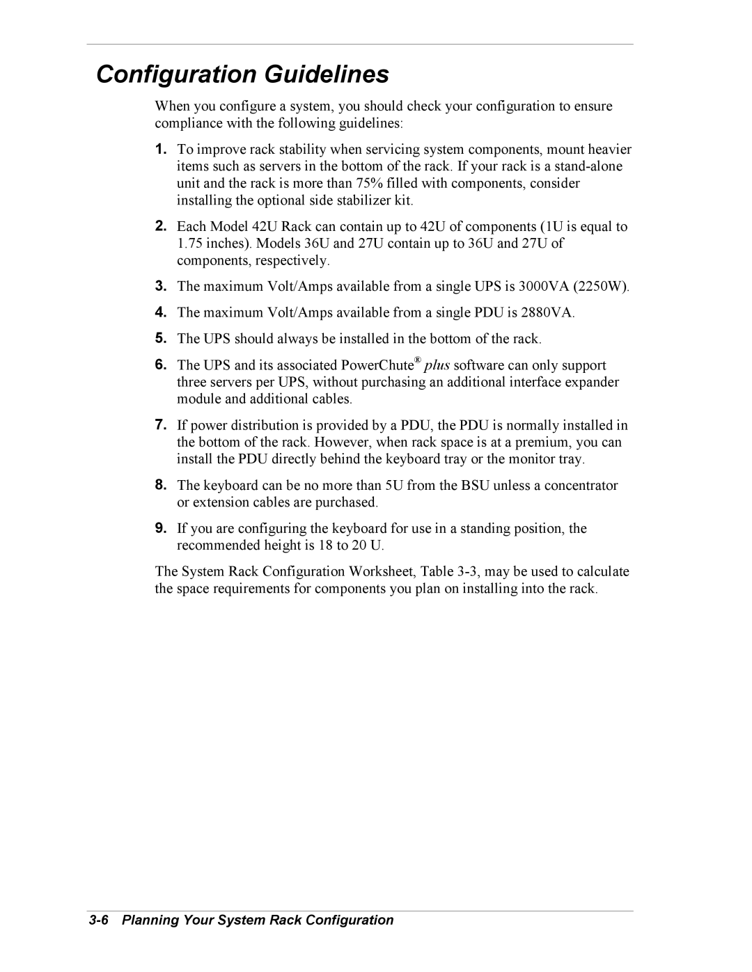 NEC EXPRESS800 manual Configuration Guidelines 