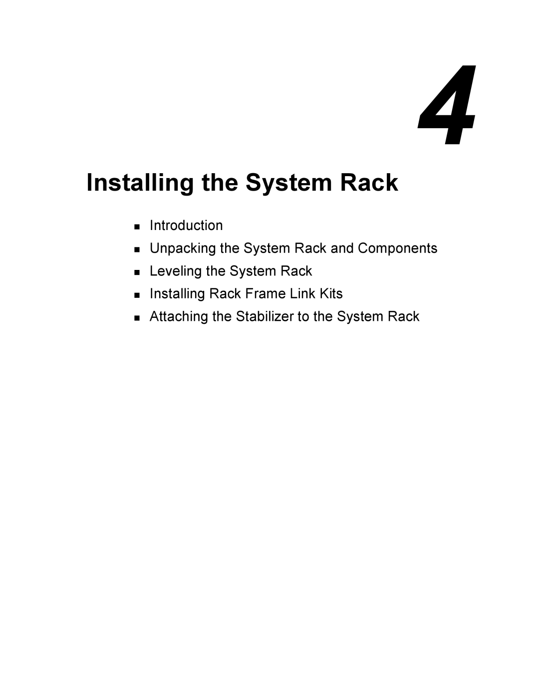 NEC EXPRESS800 manual Installing the System Rack 