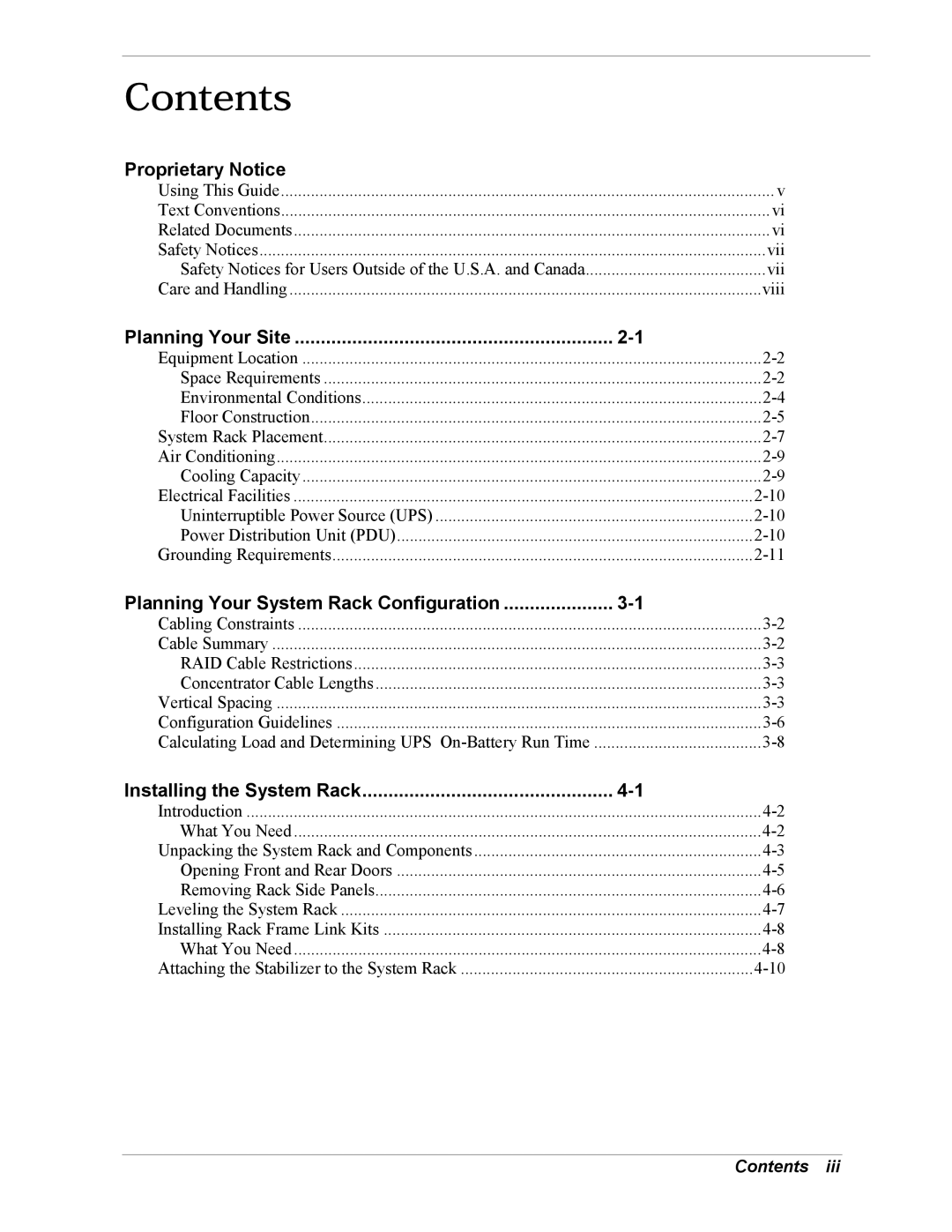 NEC EXPRESS800 manual Contents 