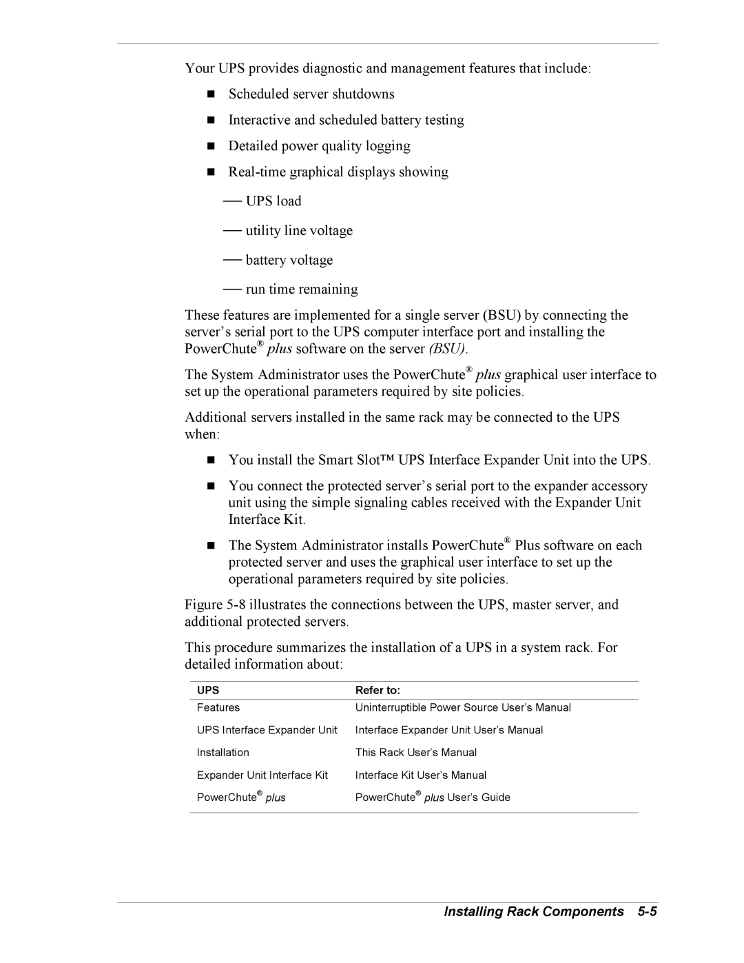 NEC EXPRESS800 manual Ups, Refer to 