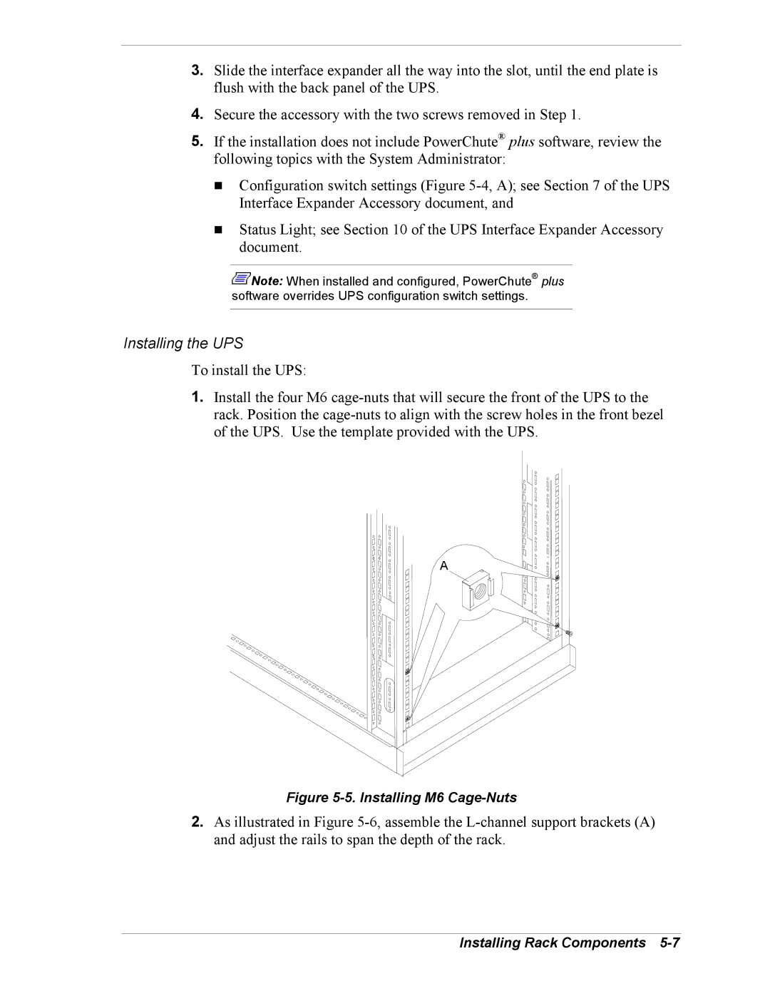 NEC EXPRESS800 manual Installing the UPS 