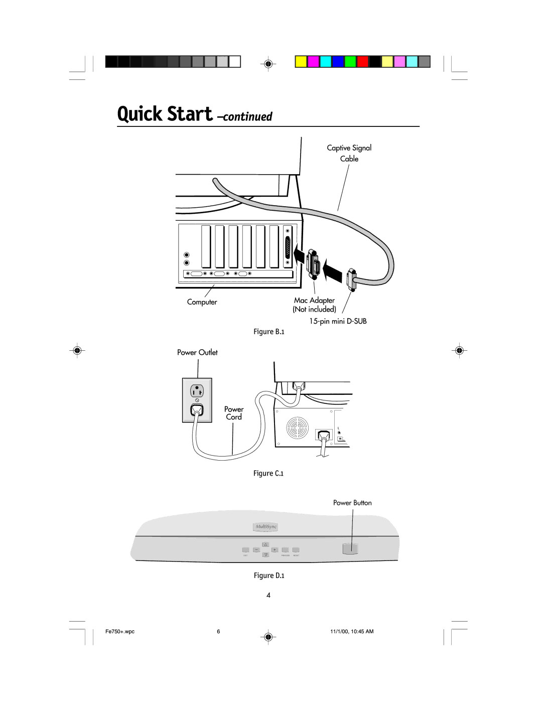 NEC FE750 Plus user manual Figure B.1 