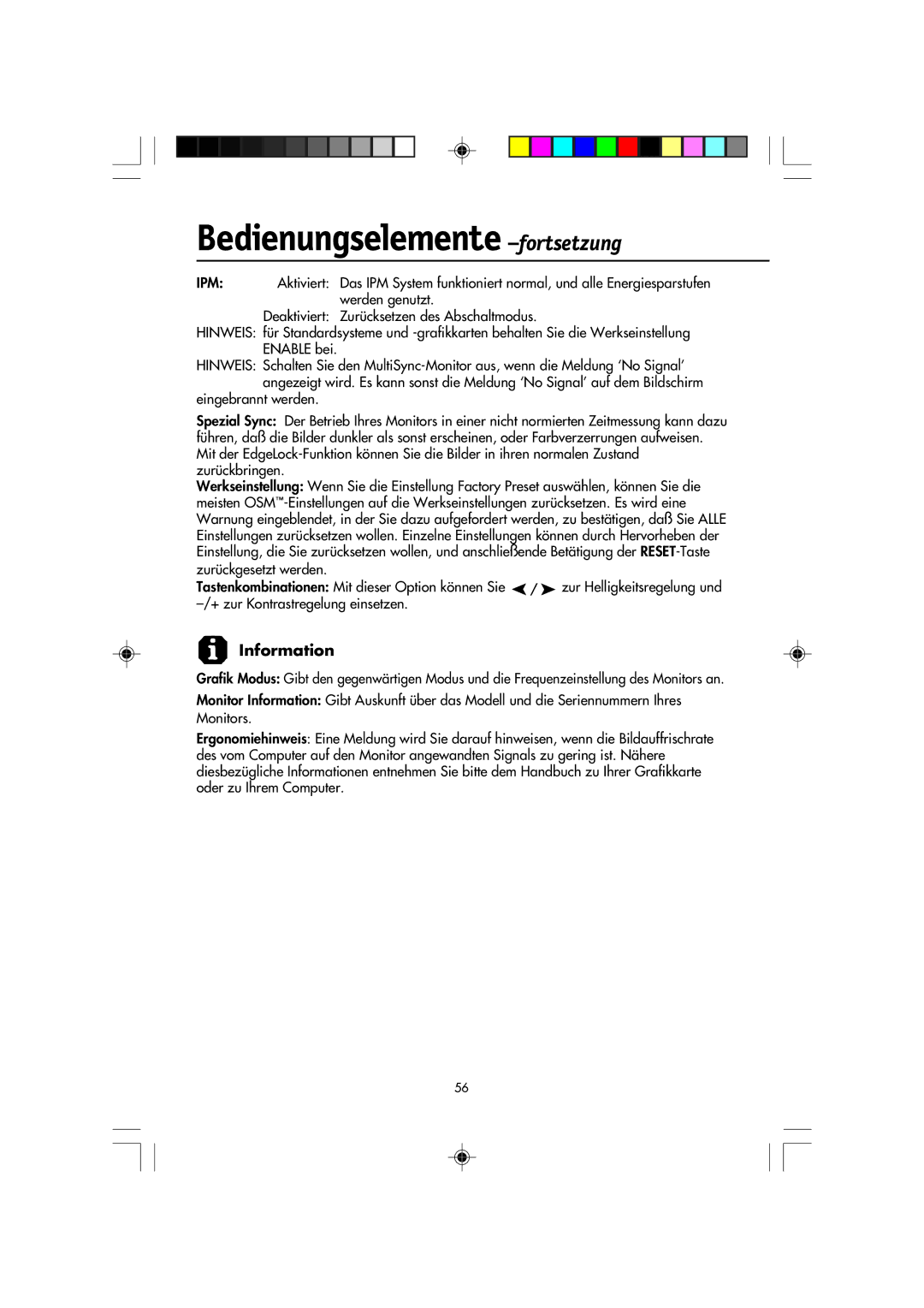 NEC FP2141SB manual Information 