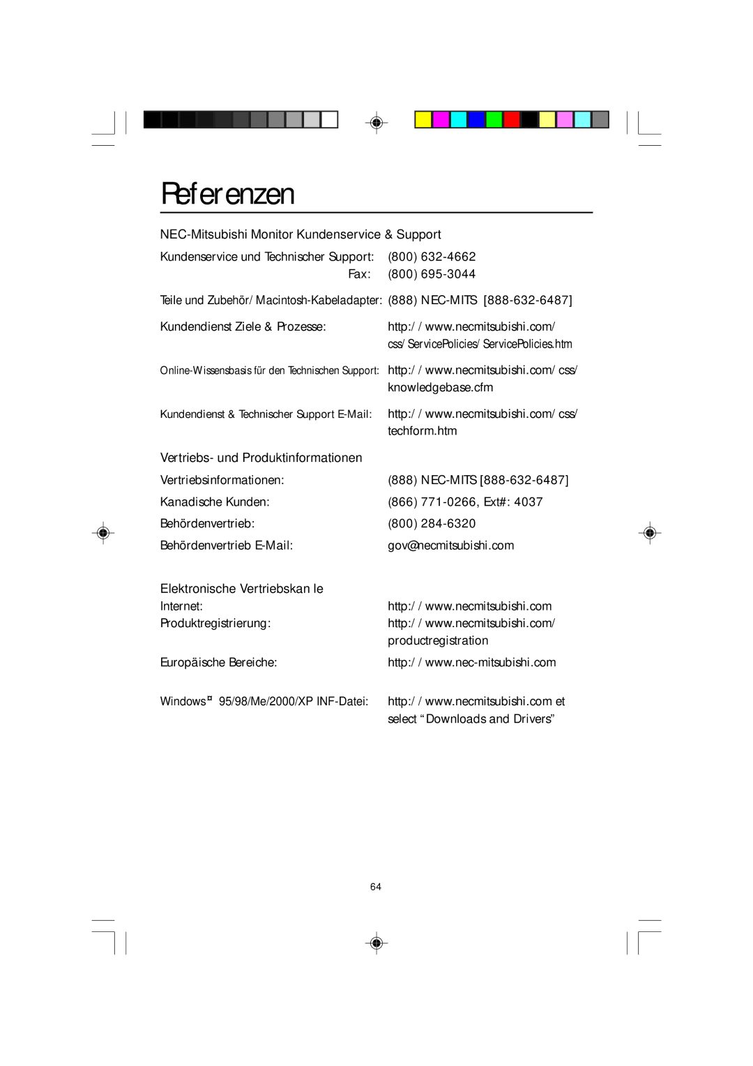 NEC FP2141SB manual Referenzen, Knowledgebase.cfm 