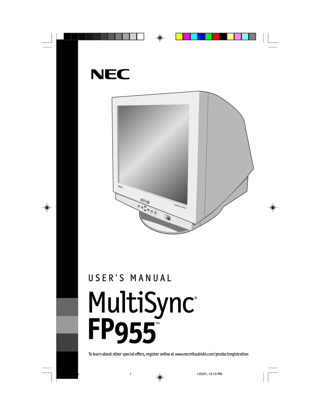 NEC FP955 user manual 