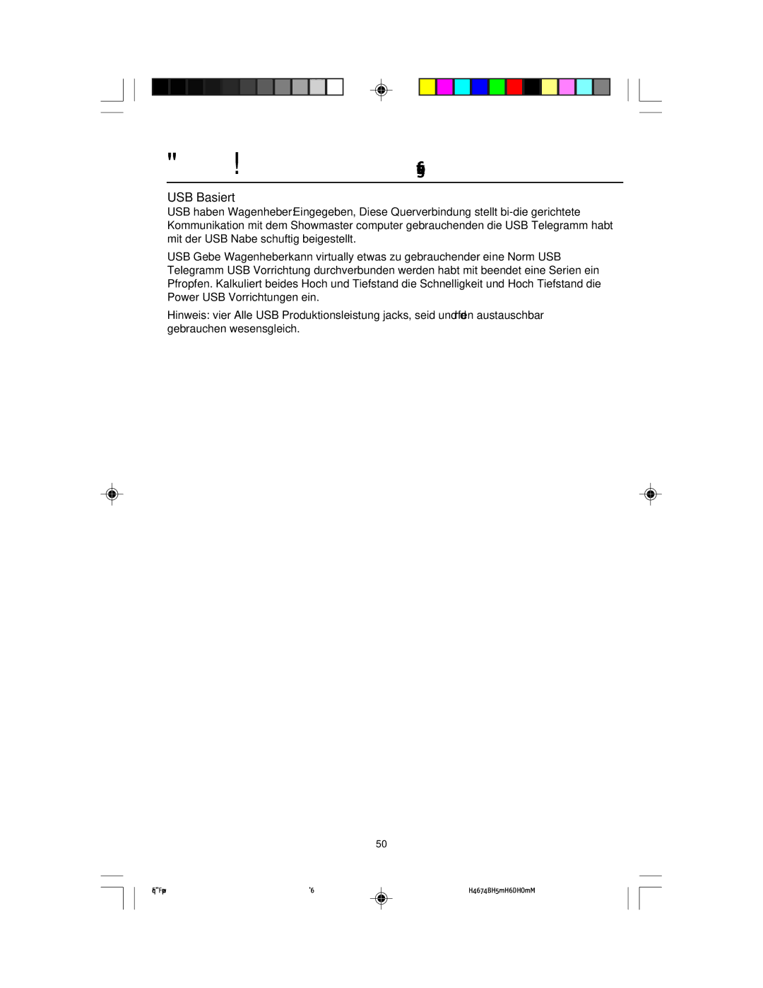 NEC FP955 user manual USB Basiert 